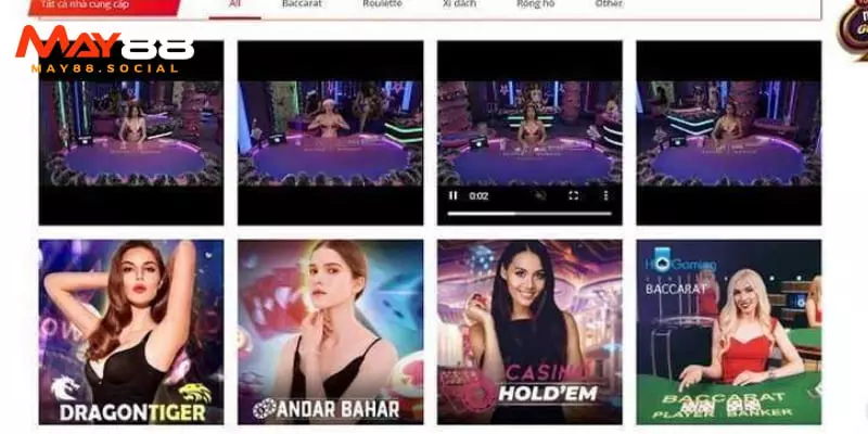 Trang chủ Sòng bài trực tuyến - Chân thực như chơi tại casino